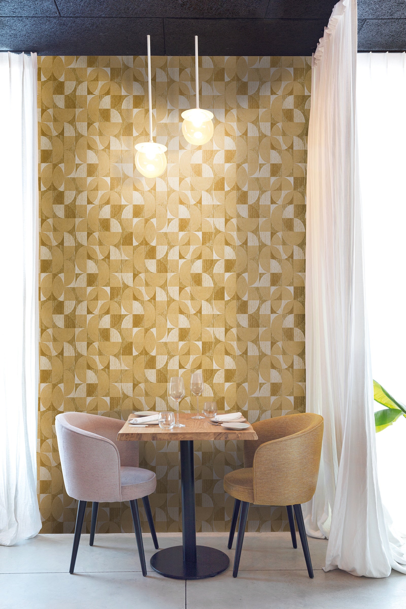 Masureel behang Thaos Sahara in interieur