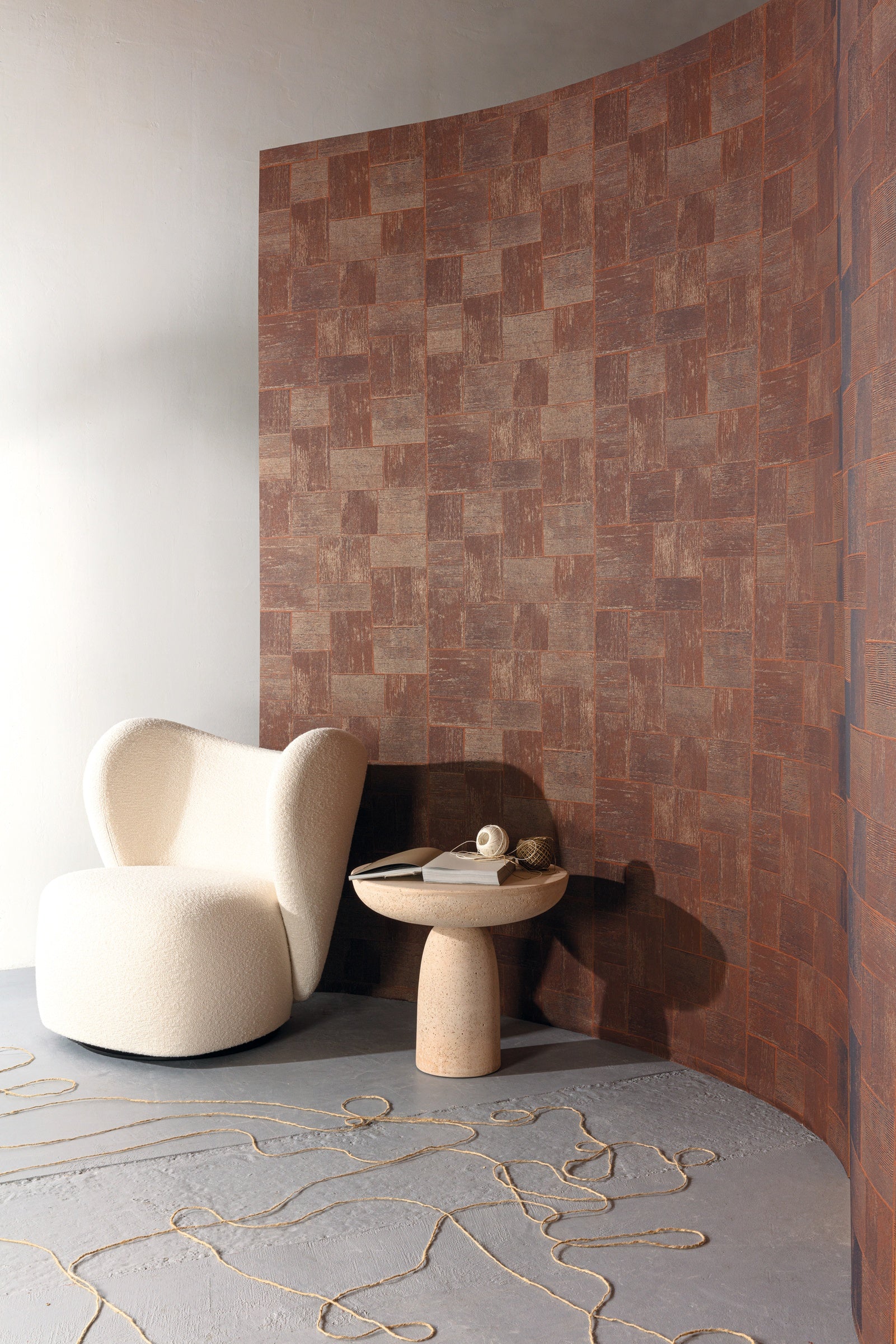 Masureel behang Giraldo Rust in interieur