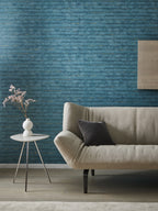Masureel behang Tanin Aqua in interieur