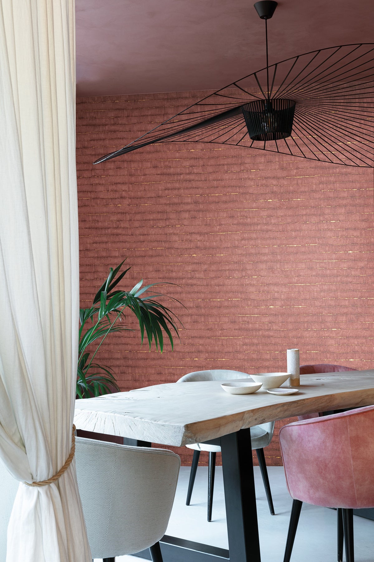 Masureel behang Tanin Navajo in interieur