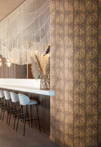Masureel behang Apollo Hazel in interieur