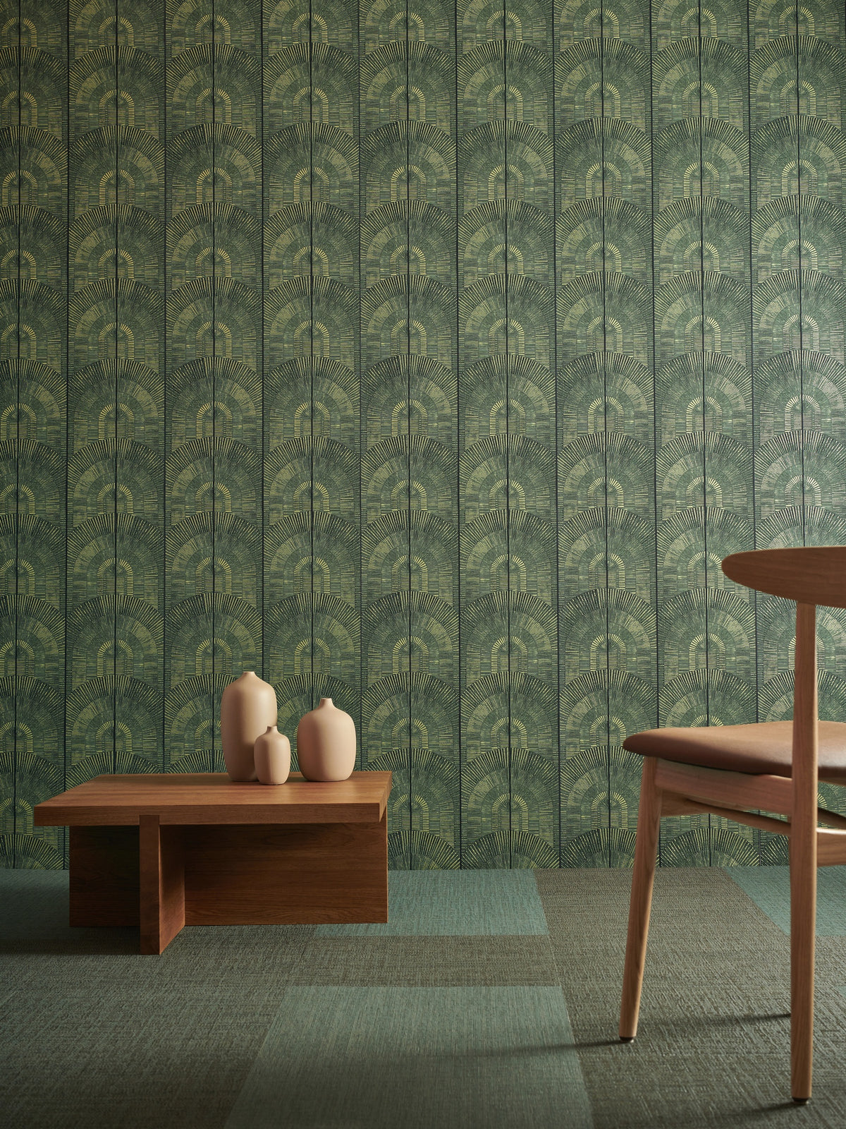 Masureel behang Apollo Forest in interieur