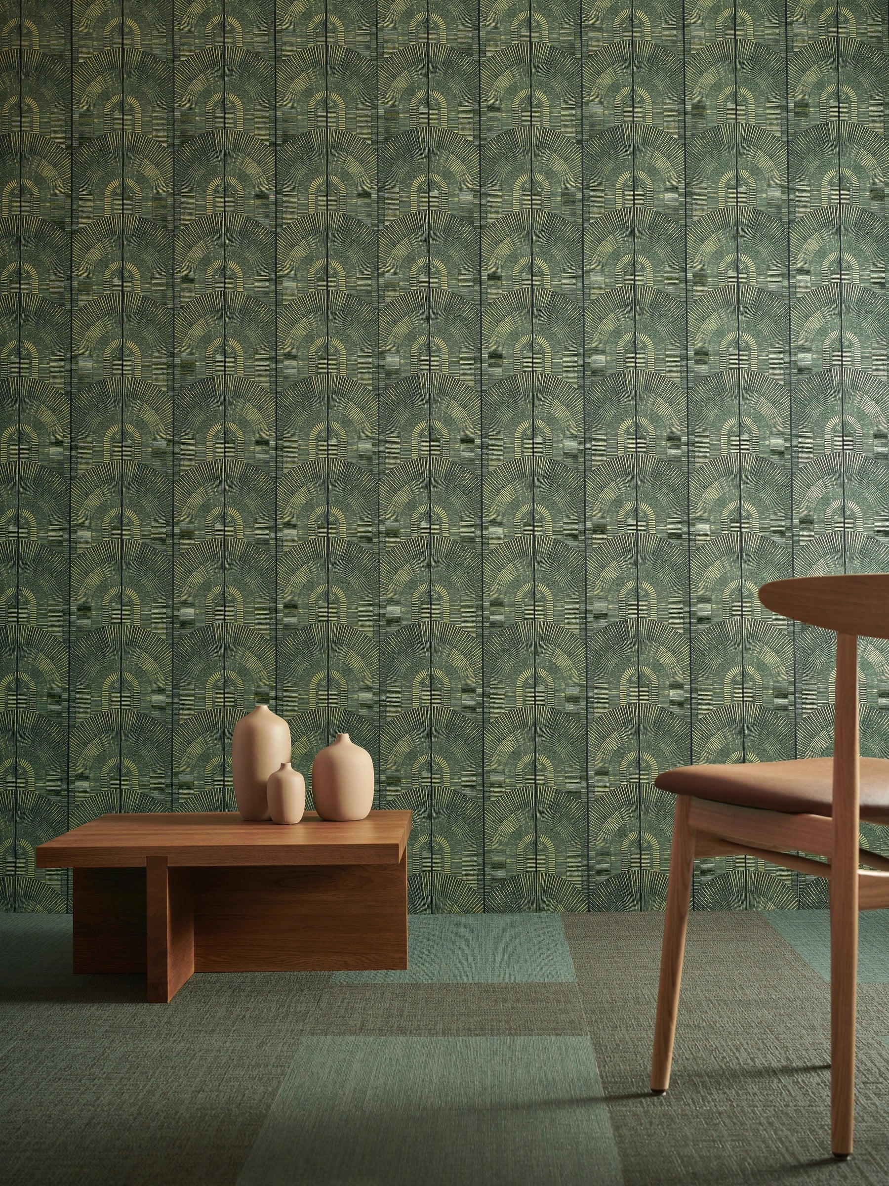 Masureel behang Apollo Forest in interieur