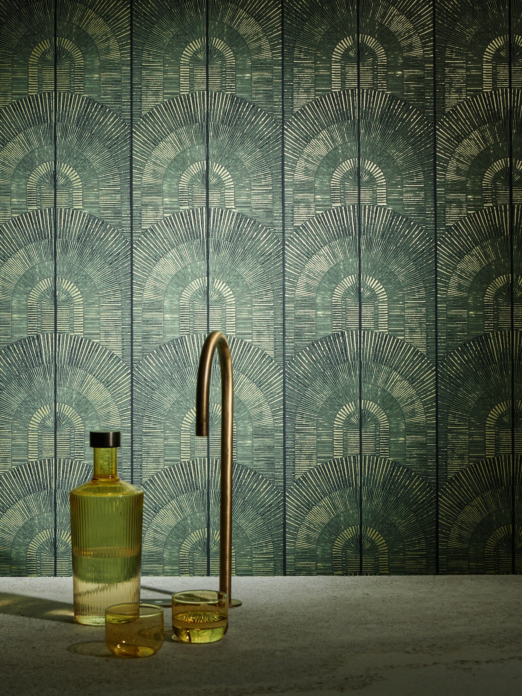 Masureel behang Apollo Forest in interieur