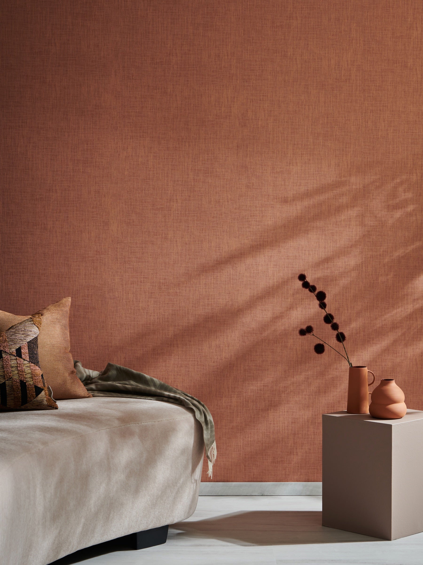 Masureel behang Ori Coral in interieur