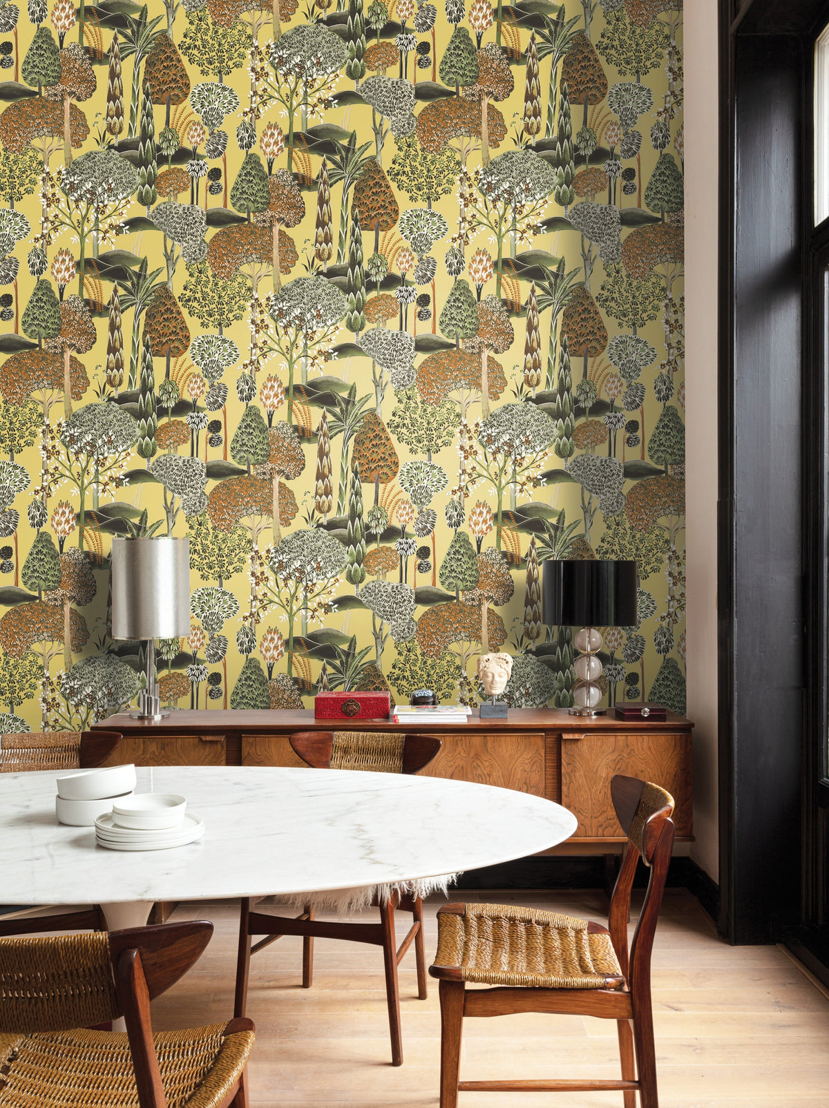 Masureel behang Viray Oasis in interieur
