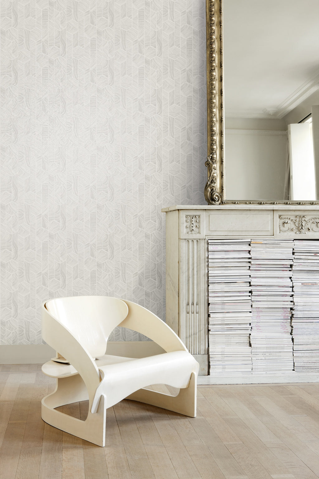 Masureel behang Kantha Mist in interieur