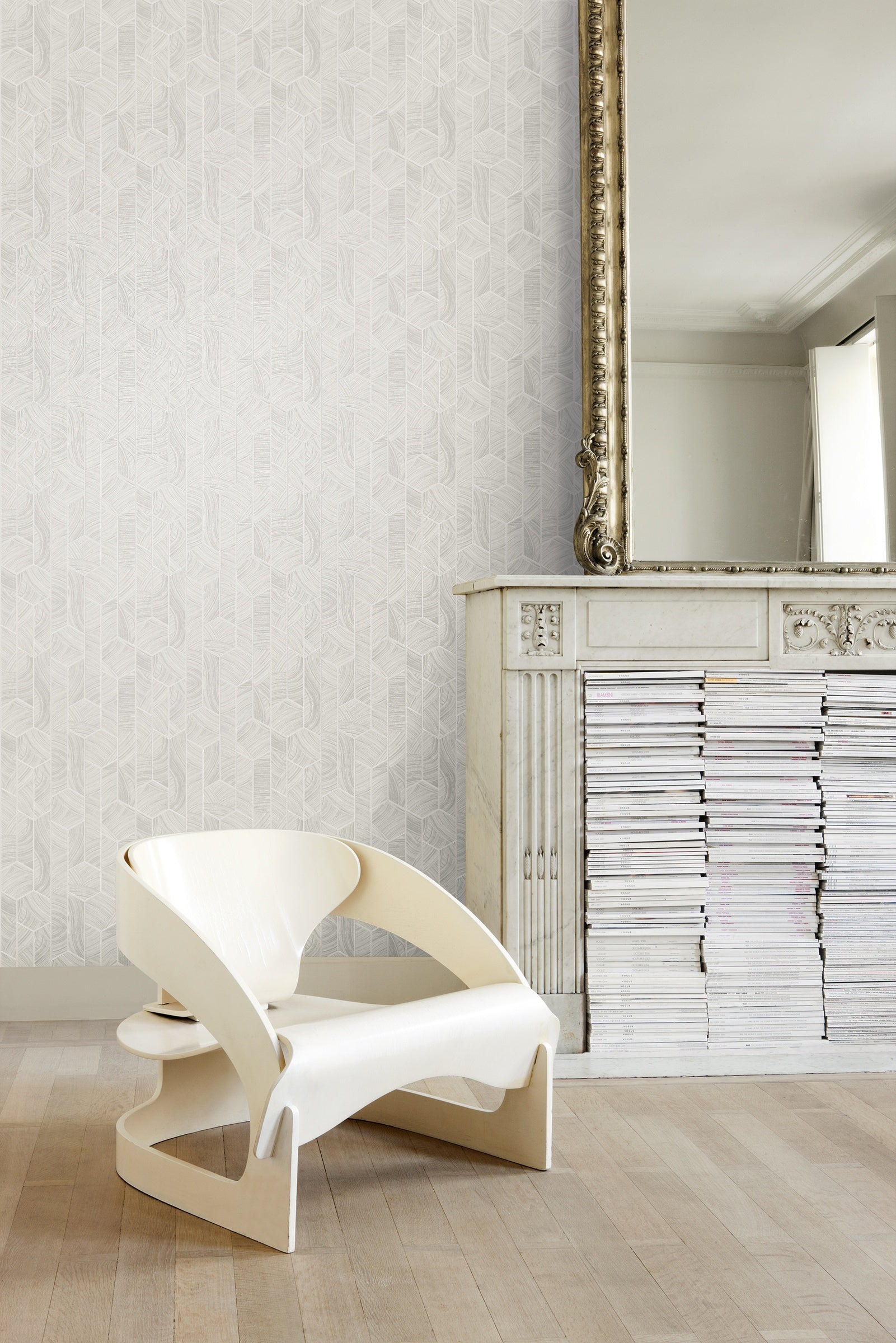 Masureel behang Kantha Mist in interieur