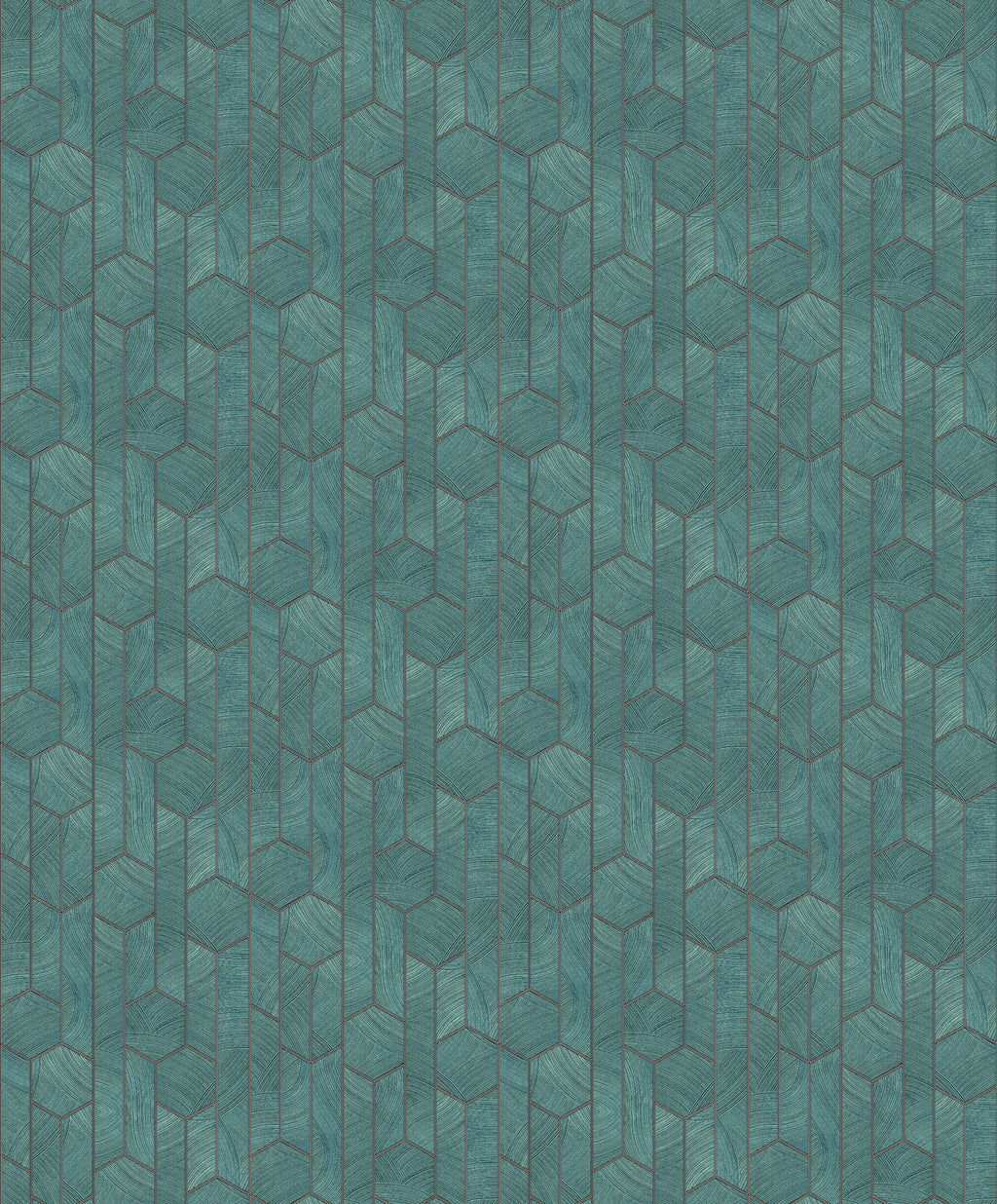 Masureel behang Kantha Teal