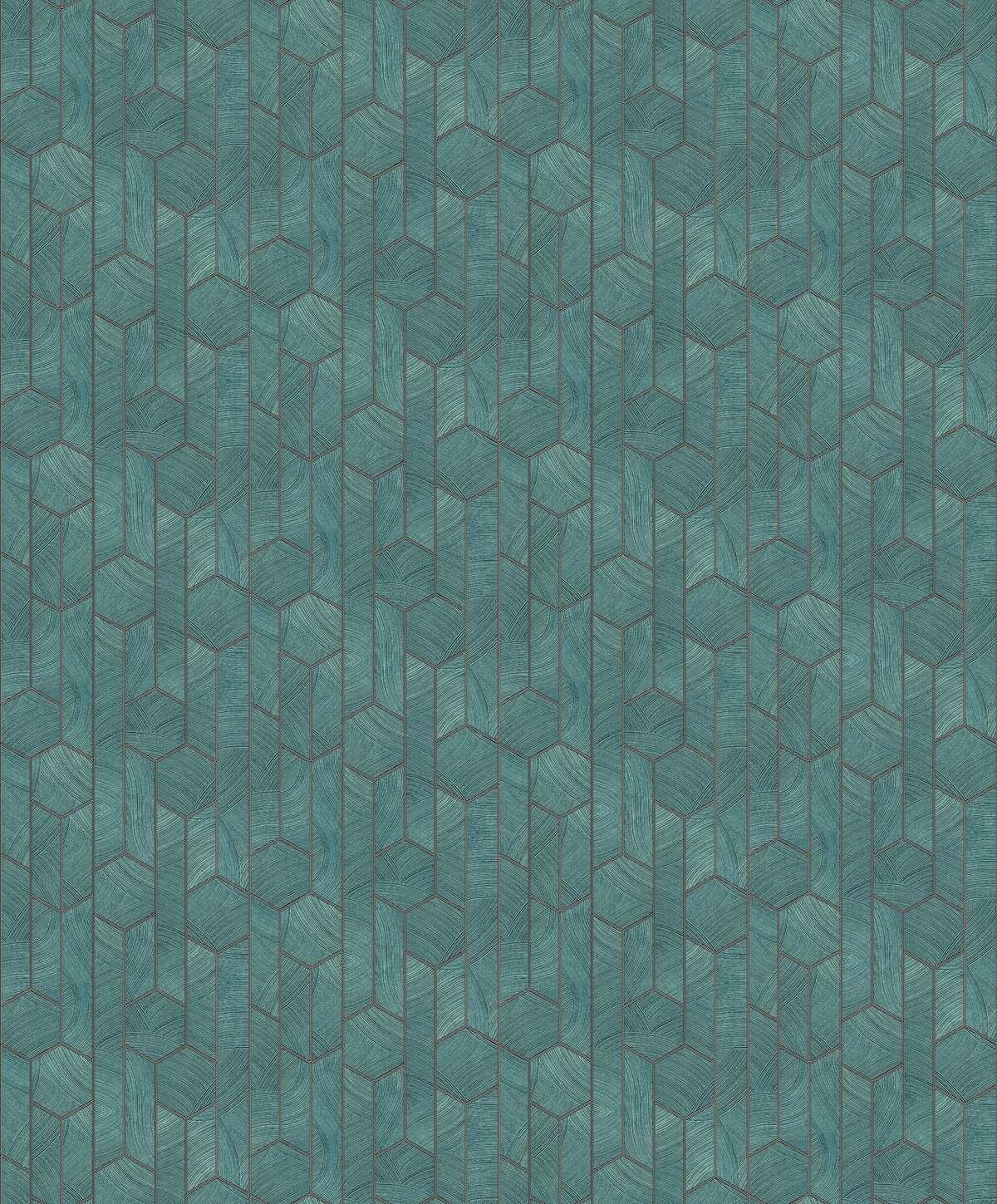 Masureel behang Kantha Teal