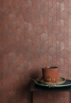 Masureel behang Kantha Rust in interieur