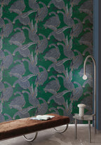 Masureel behang Guina Emerald in interieur