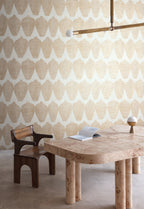 Masureel behang Hemia Oyster in interieur