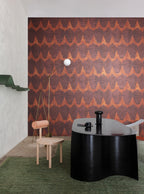 Masureel behang Hemia Sienna in interieur