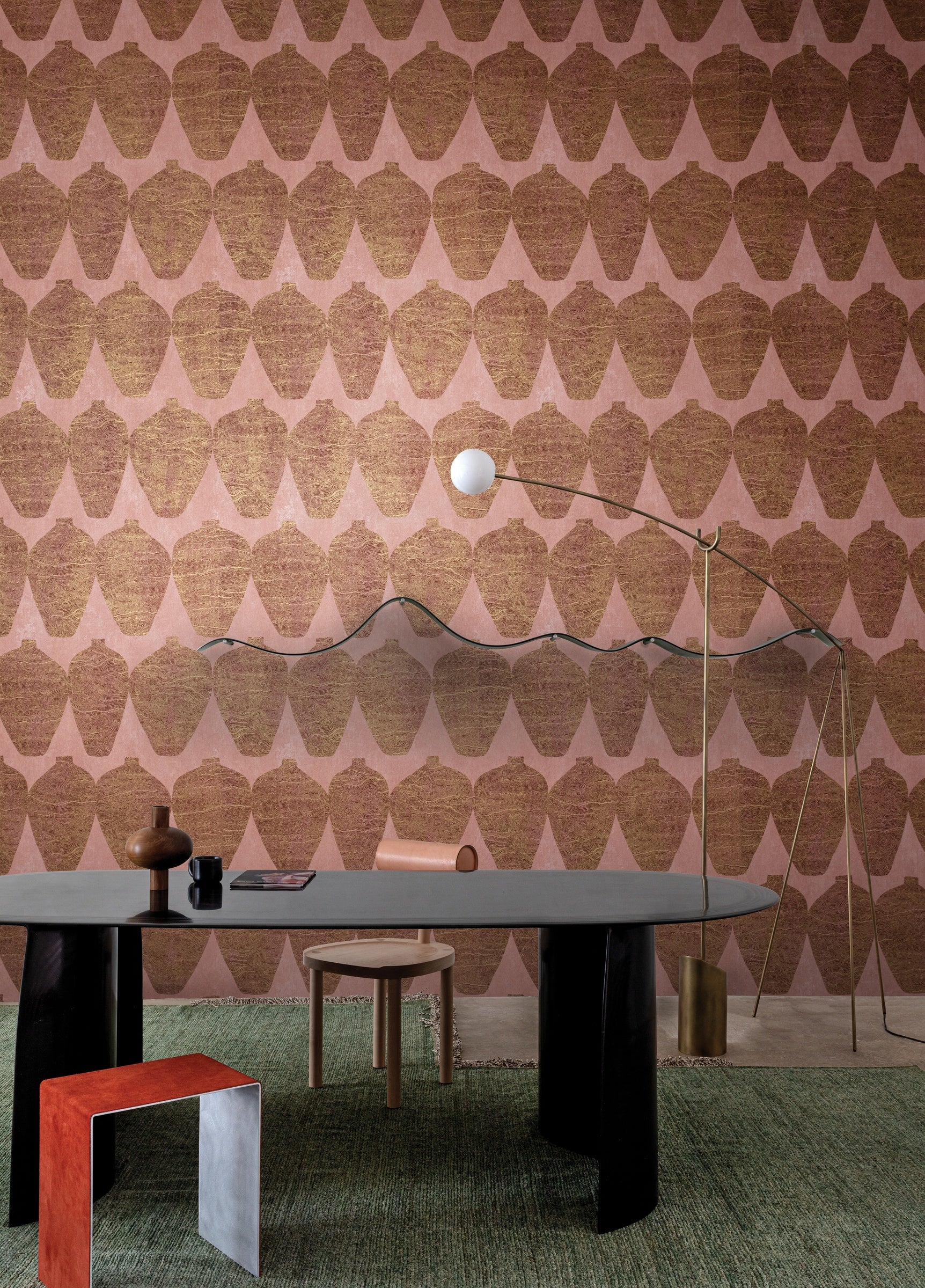 Masureel behang Hemia Sunset in interieur