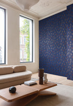 Masureel behang Maeve Indigo in interieur