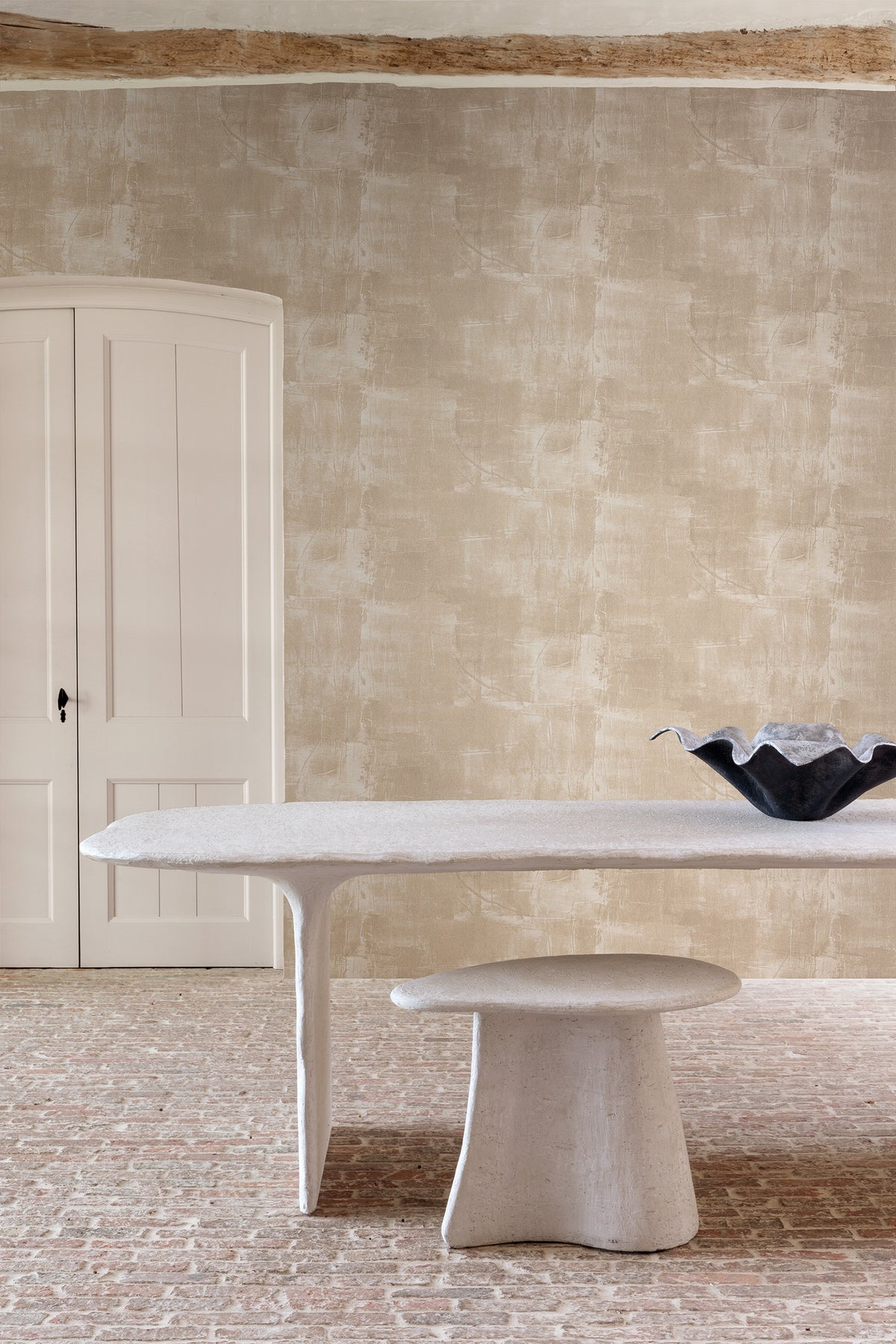 Masureel behang Crush Amber in interieur