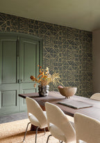 Masureel behang Bogolan Cocoon in interieur