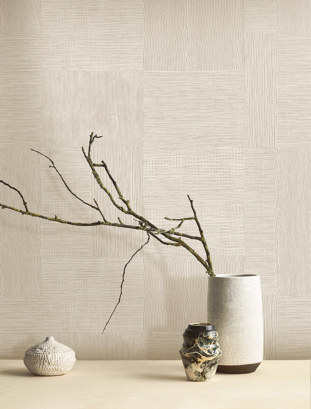 Masureel behang Traces Sand in interieur