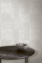 Masureel behang Traces Linen in interieur