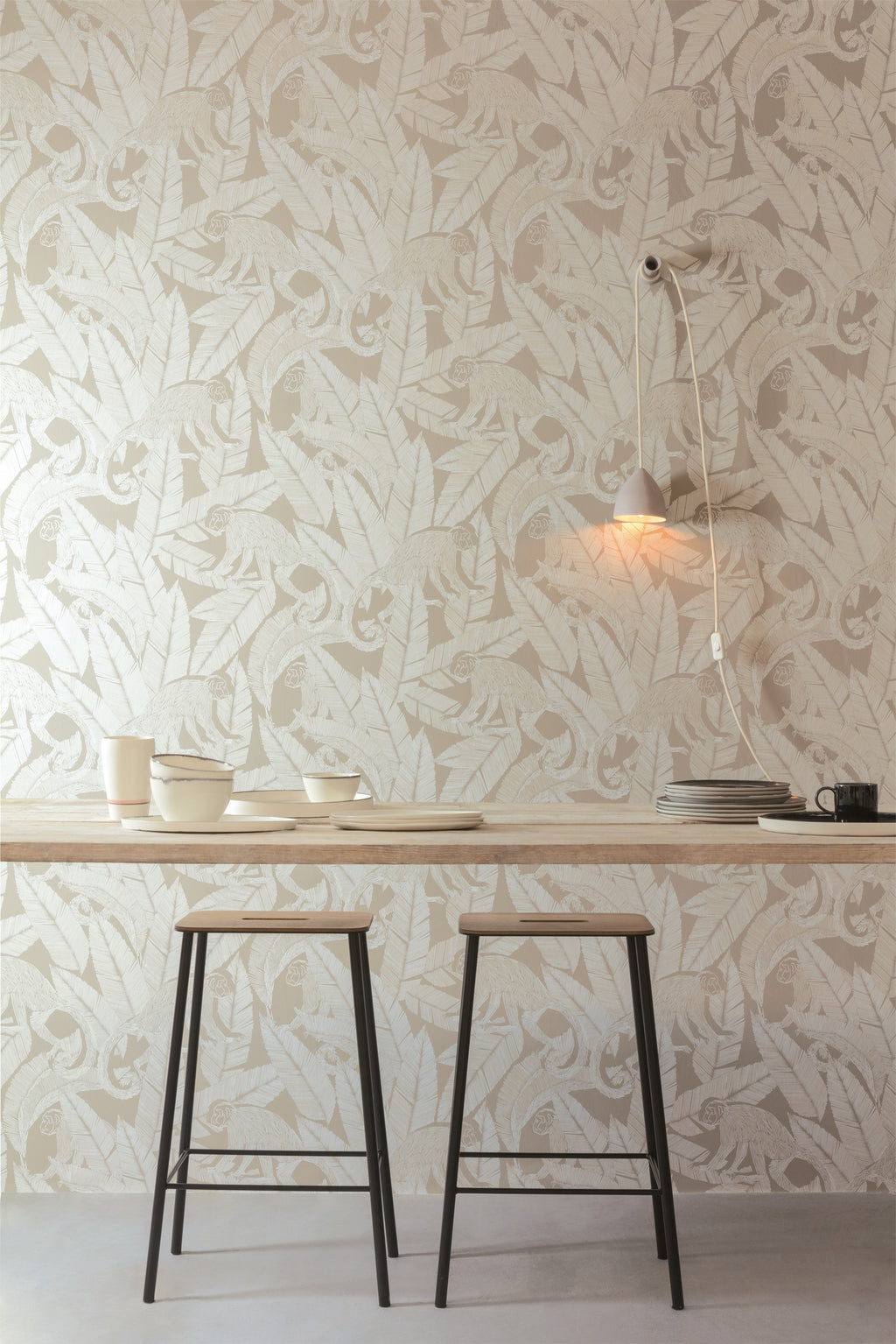 Masureel behang Monkey Desert in interieur