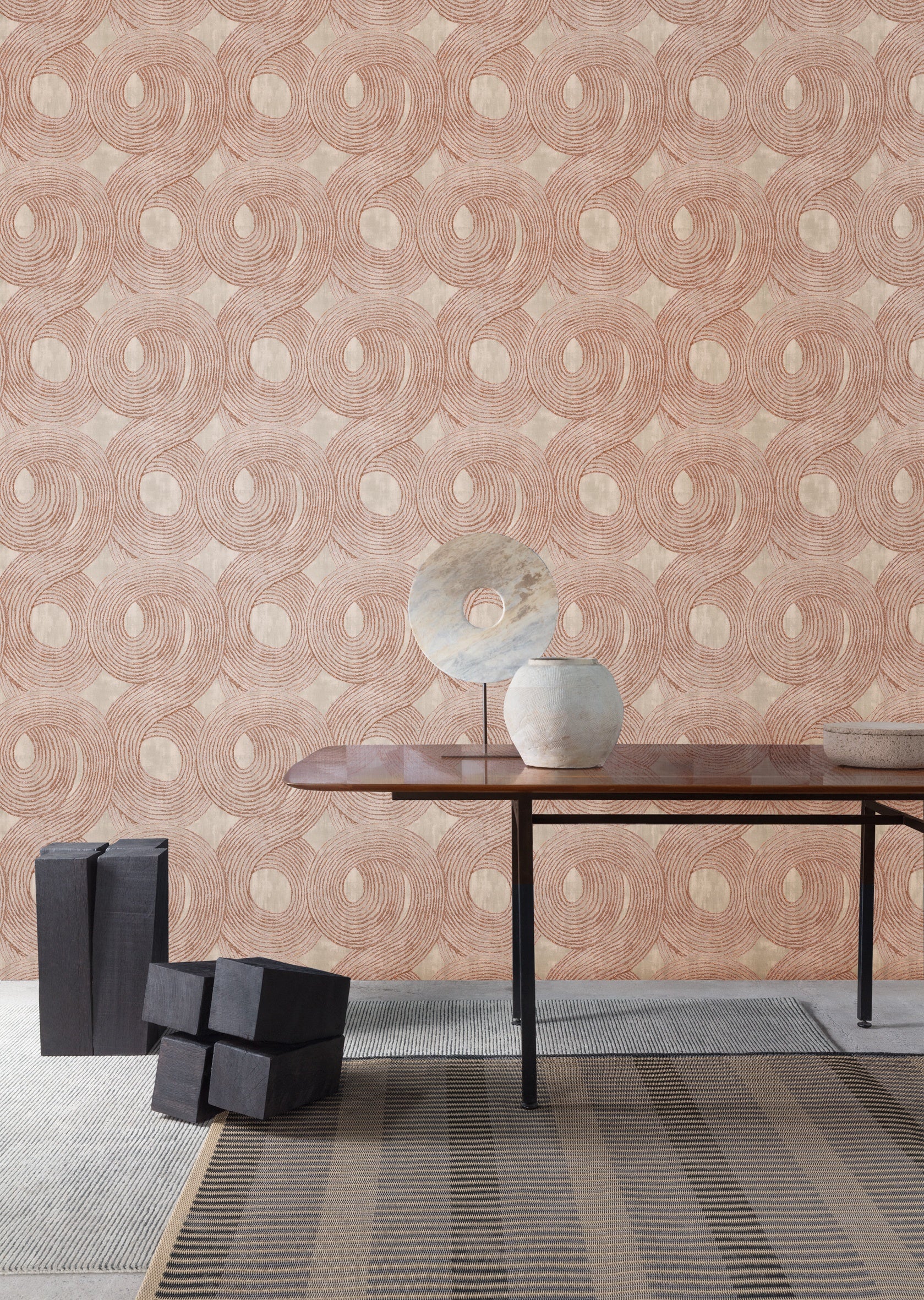 Masureel behang Ohin Hazel in interieur