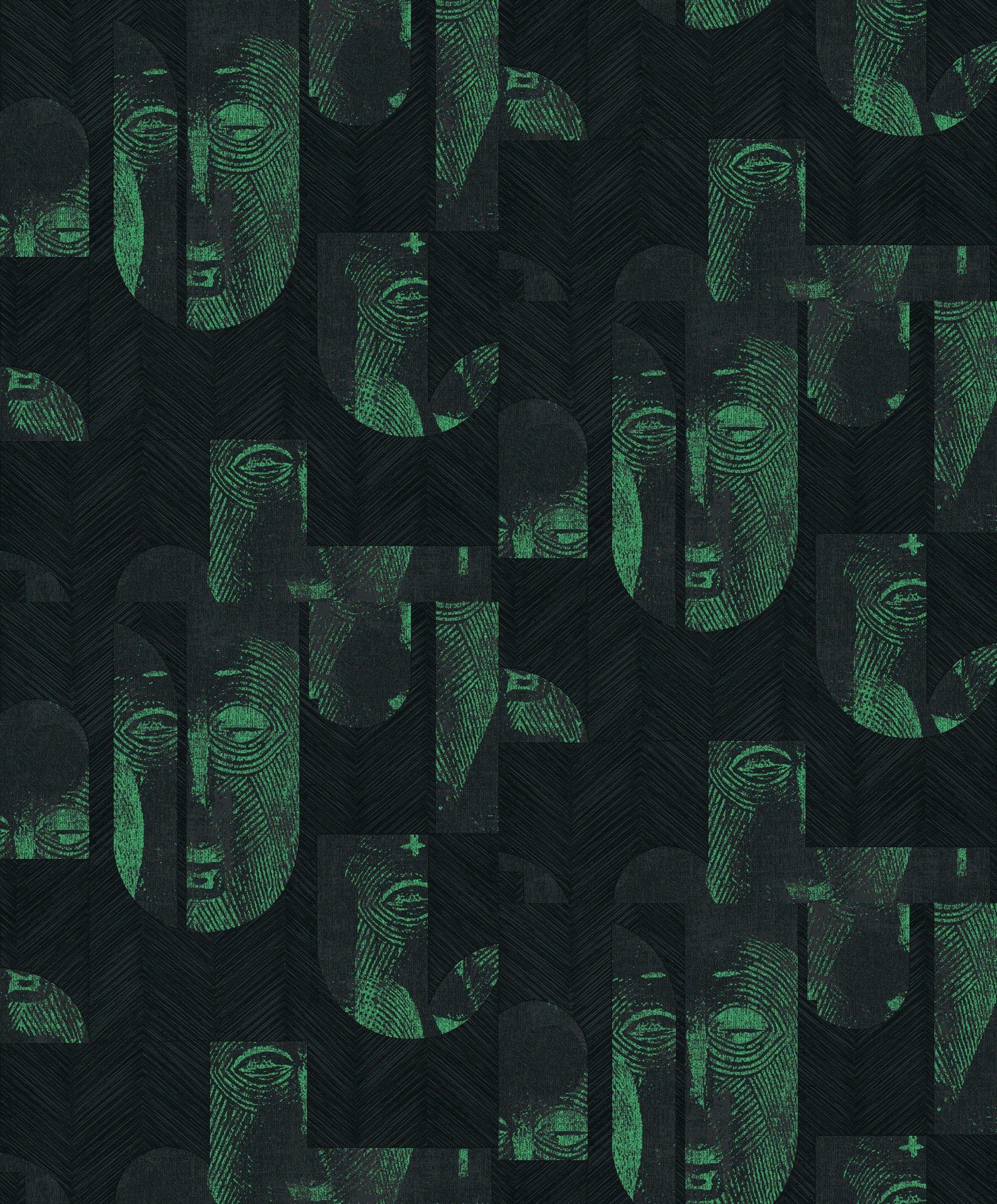 Masureel behang Mask Jungle