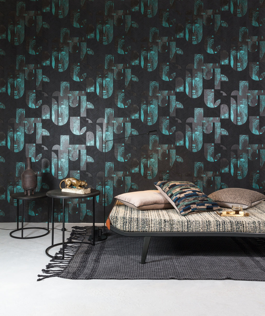 Masureel behang Mask Jungle in interieur
