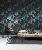 Masureel behang Mask Jungle in interieur