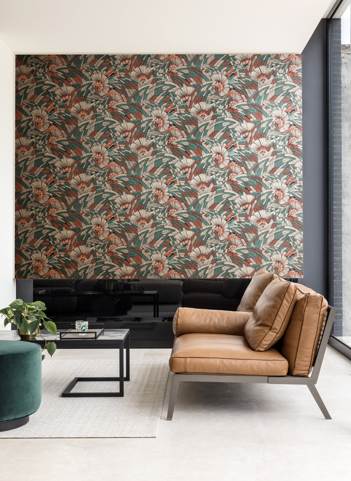 Masureel behang Bali Viridis in interieur