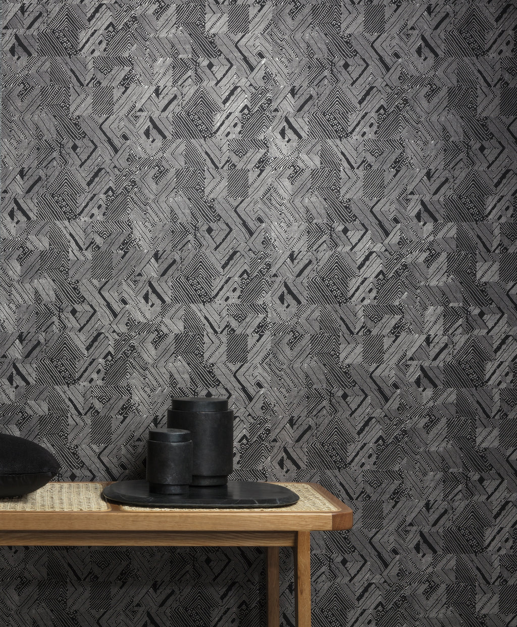 Masureel behang Manu Night in interieur