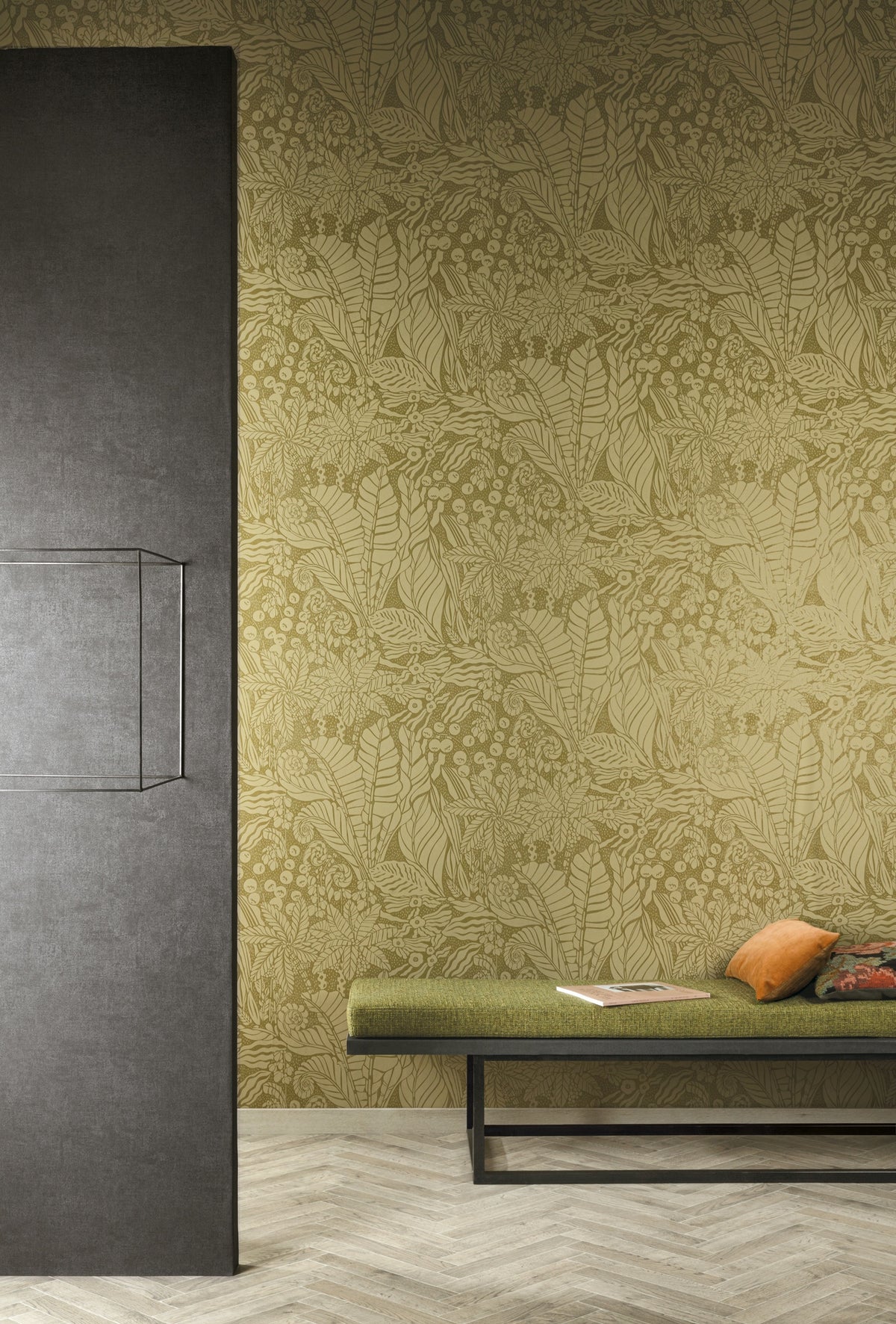 Masureel behang Madita Olive in interieur