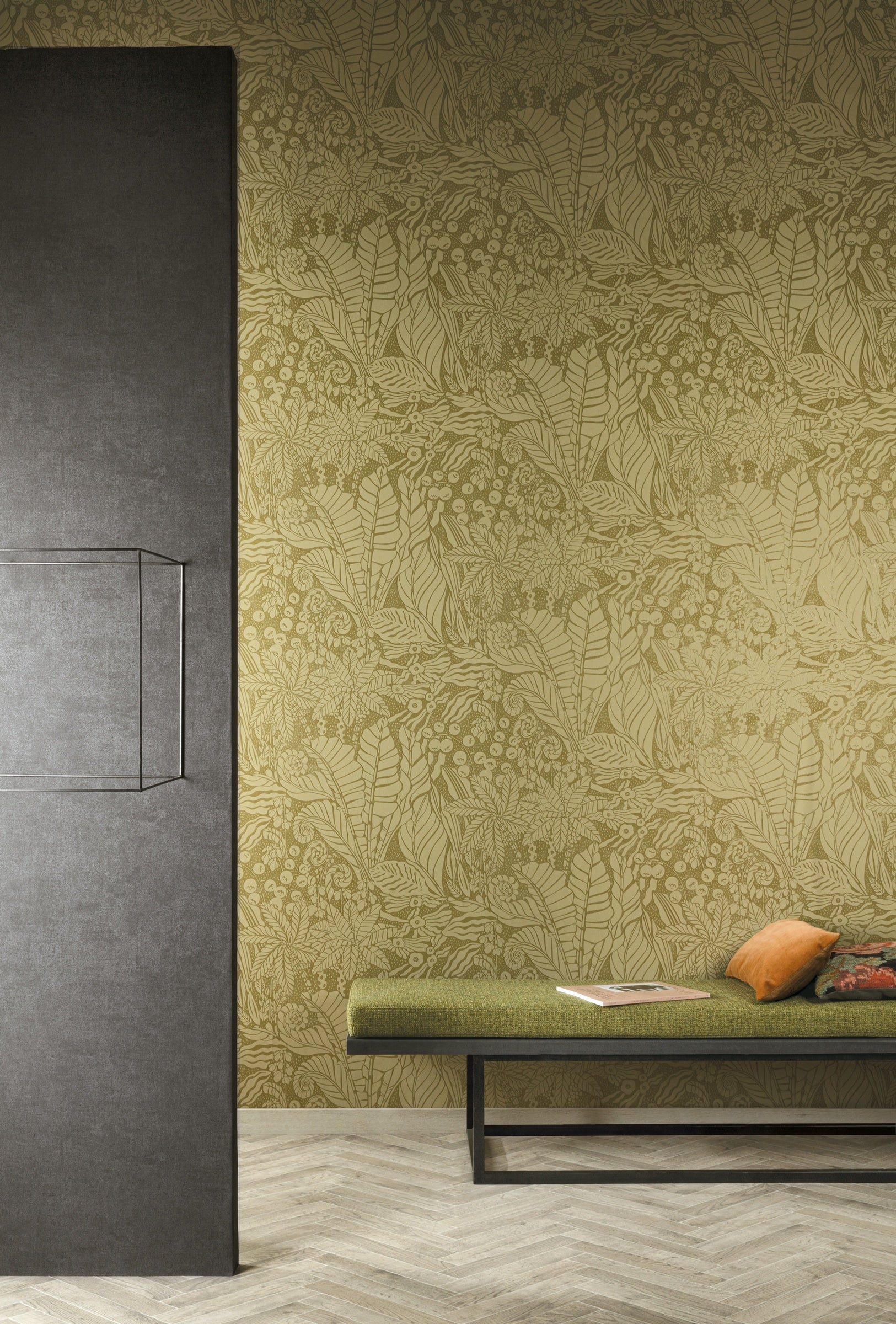 Masureel behang Madita Olive in interieur