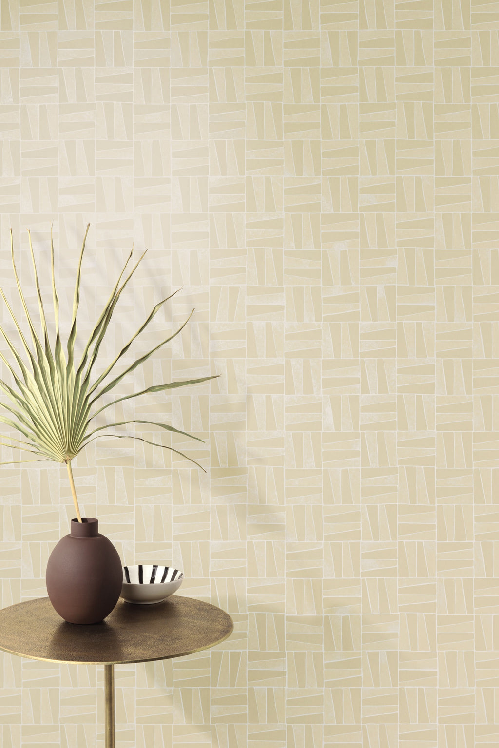 Masureel behang Olan Olive in interieur