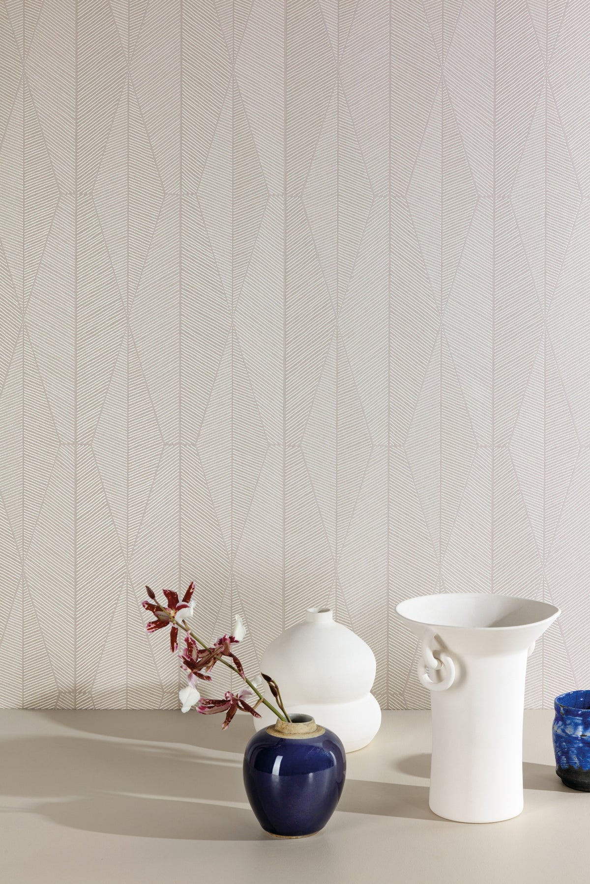 Masureel behang Ari Taupe in interieur