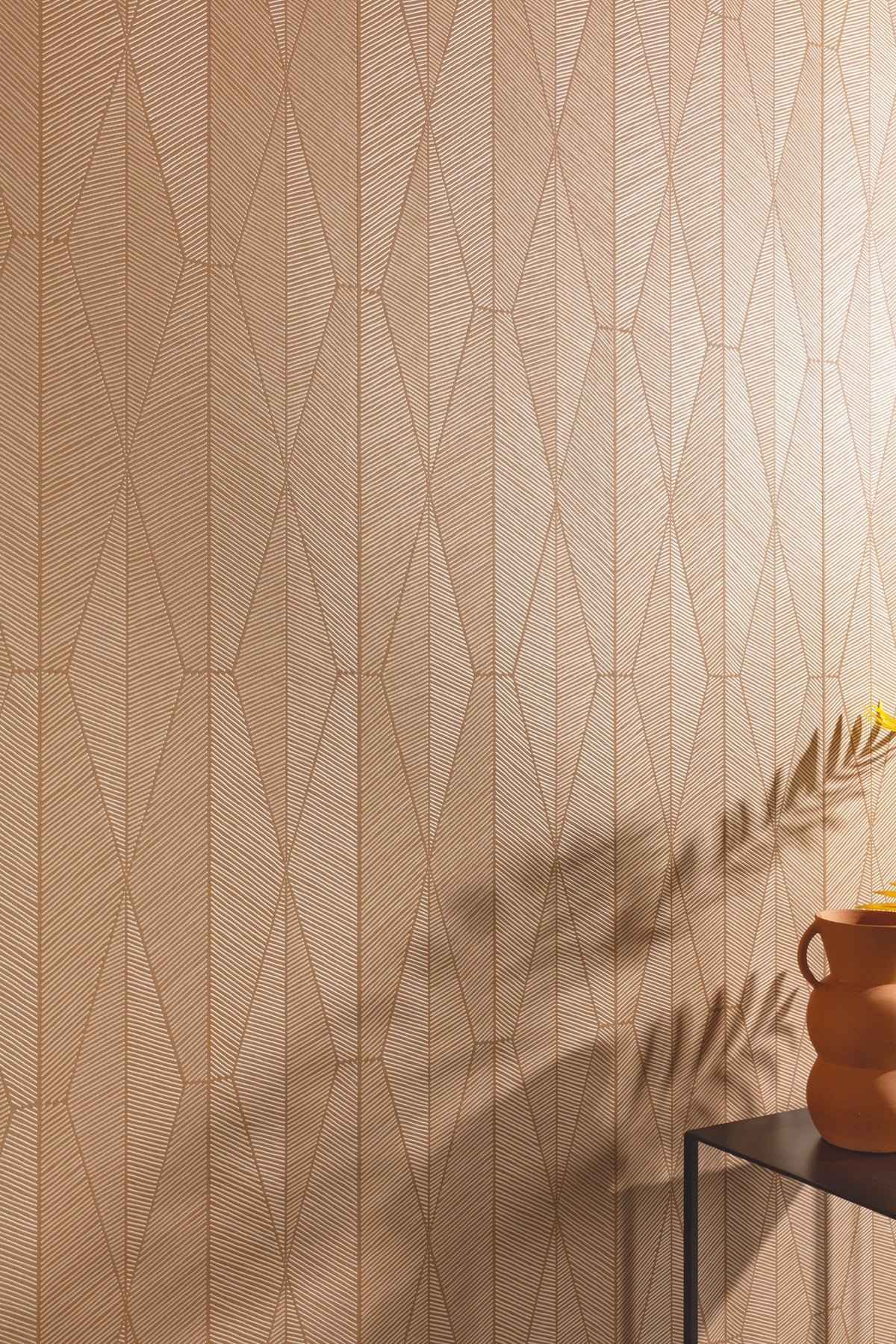 Masureel behang Ari Almond in interieur