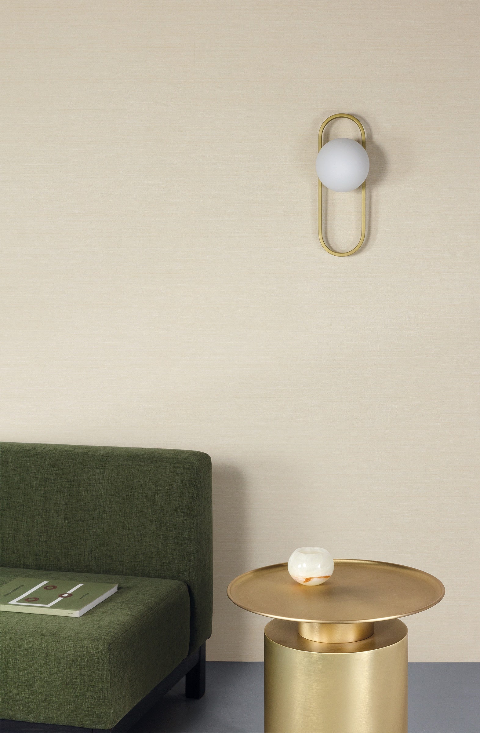 Masureel behang Tafta Cream in interieur