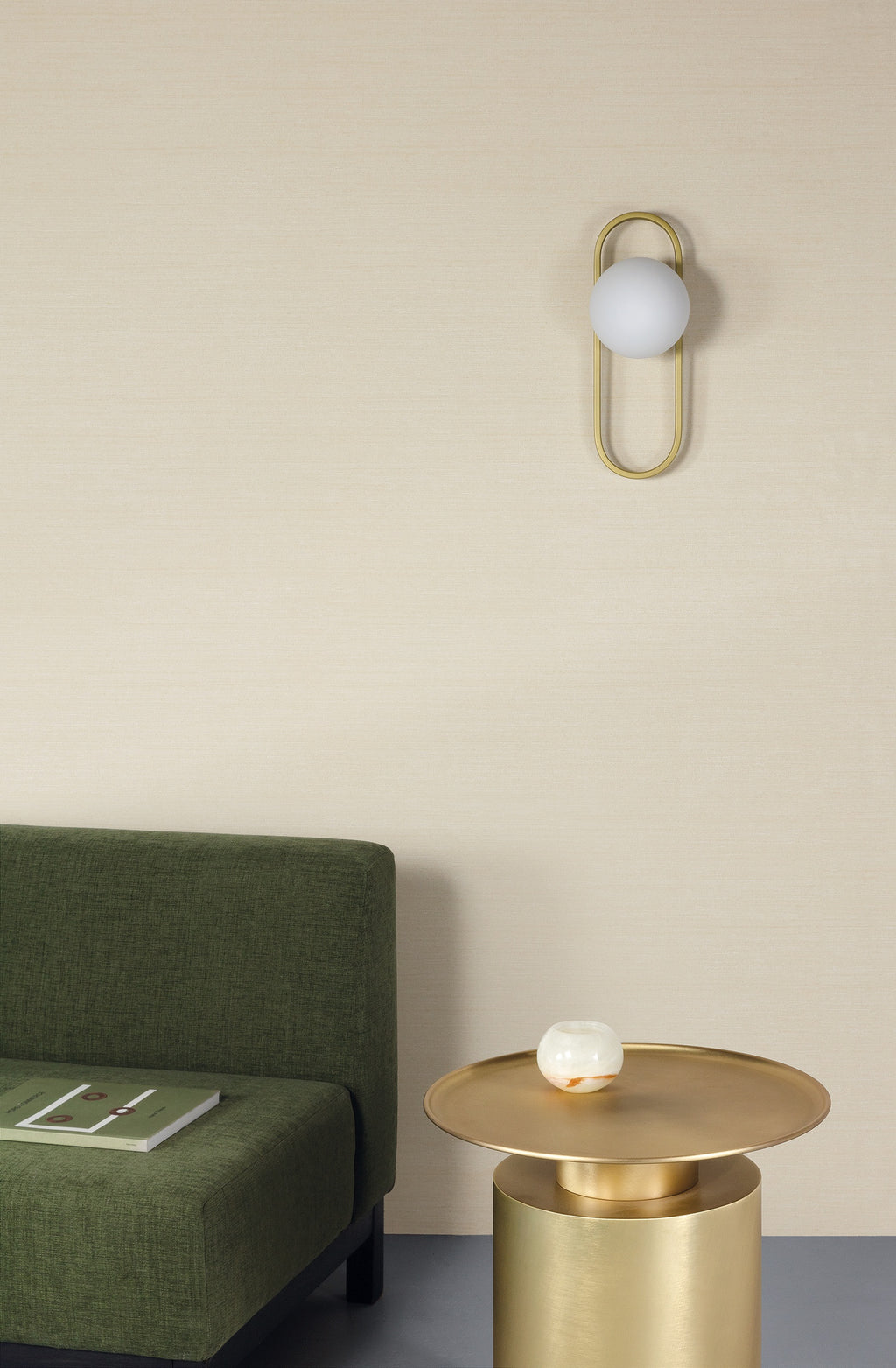 Masureel behang Tafta Cream in interieur