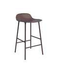 Normann Copenhagen Barkruk Form Bruin Staal