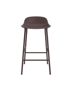 Normann Copenhagen Barkruk Form Bruin Staal