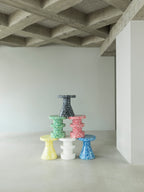 Normann Copenhagen Bijzettafel Bit Stool Stack Groen in een interieur