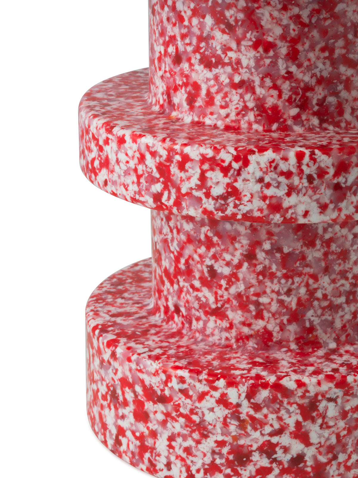 Normann Copenhagen Bijzettafel Bit Stool Stack Rood in een interieur