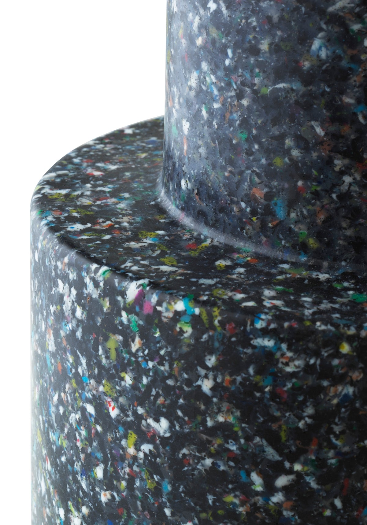 Detail van Normann Copenhagen Bijzettafel Bit Stool Zwart Multi