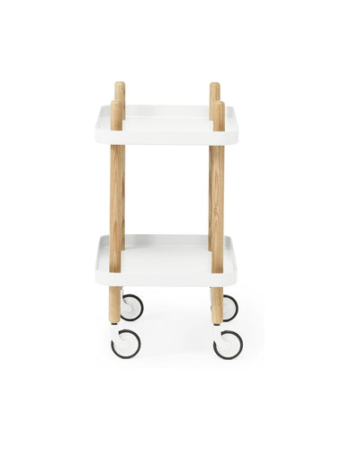 Normann Copenhagen Bijzettafel Block Trolley Wit Vierkant