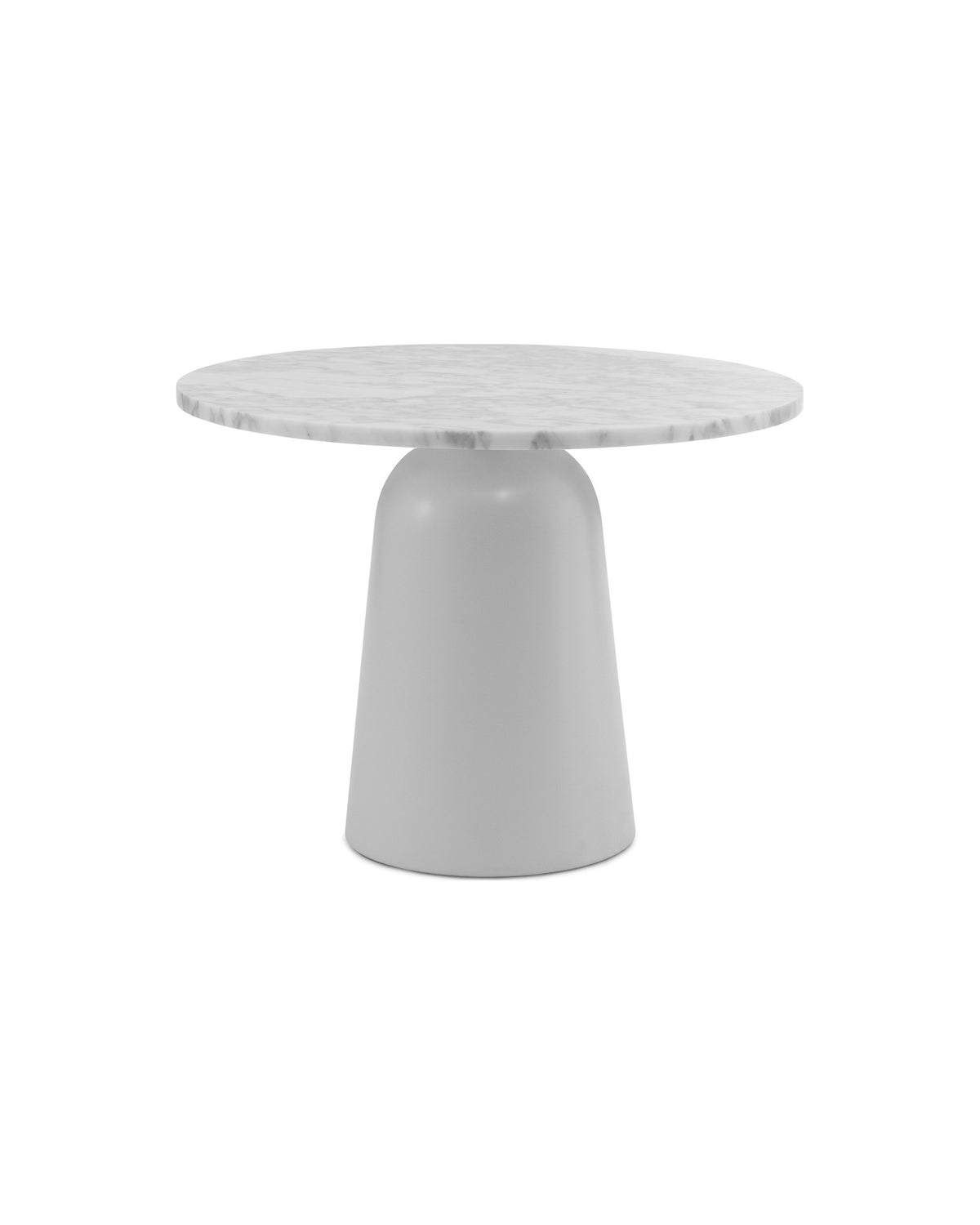 Normann Copenhagen Bijzettafel Turn Table Marble Wit Verstelbaar, ander aanzicht