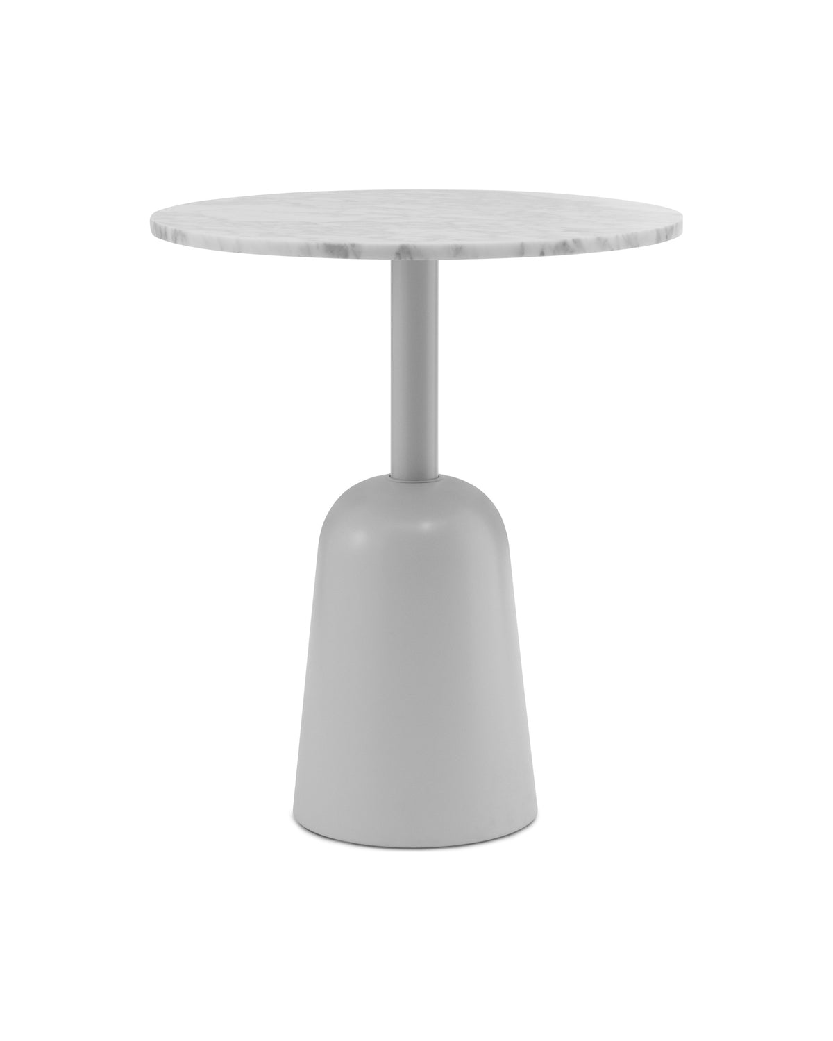 Normann Copenhagen Bijzettafel Turn Table Marble Wit Verstelbaar, ander aanzicht