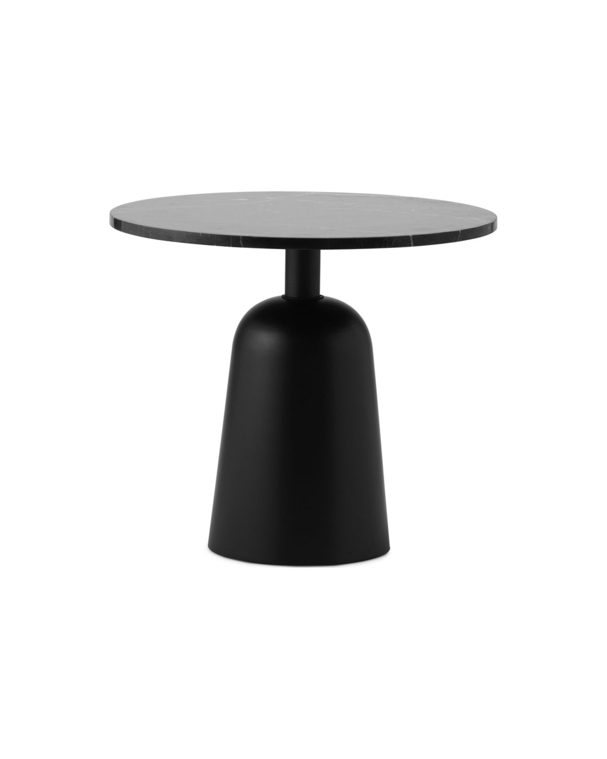 Normann Copenhagen Bijzettafel Turn Table Marble Zwart Verstelbaar