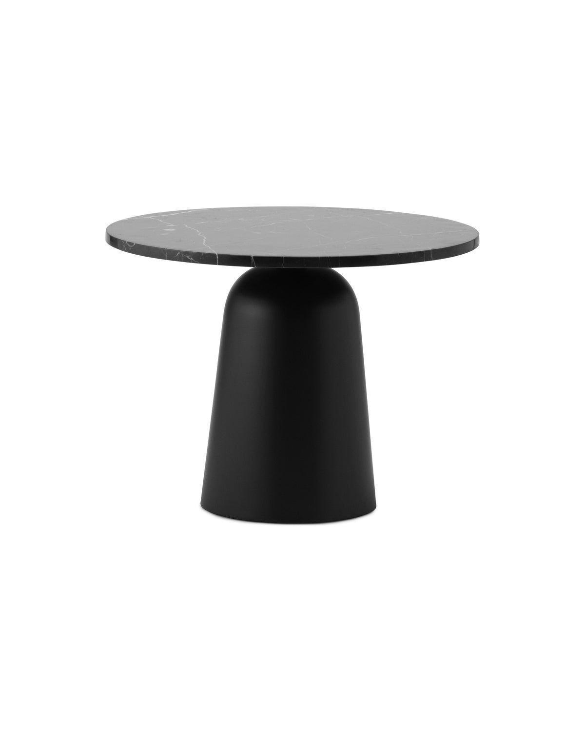 Normann Copenhagen Bijzettafel Turn Table Marble Zwart Verstelbaar, ander aanzicht