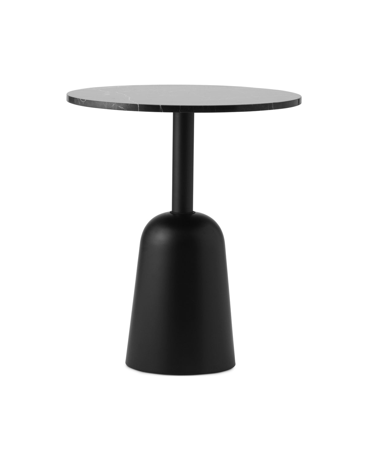Normann Copenhagen Bijzettafel Turn Table Marble Zwart Verstelbaar, ander aanzicht