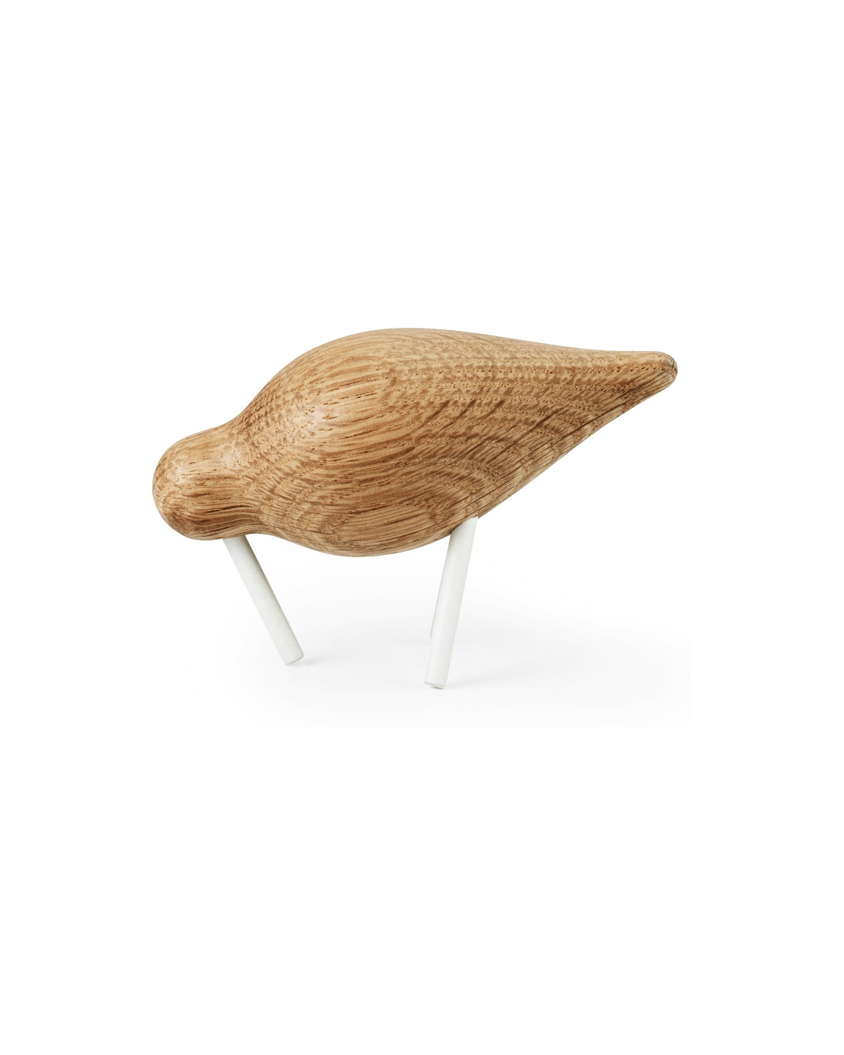 Normann Copenhagen Houten vogel Shorebird Wit Small - H 7,5 x L 11,5 x D 4,5 cm